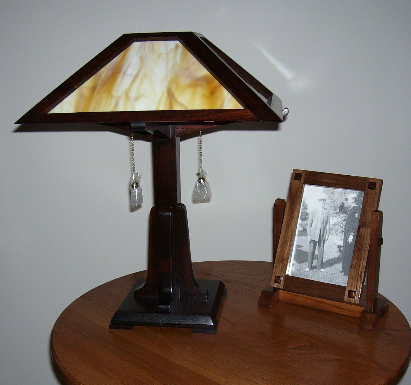 Custom Arts And Crafts Table Lamp by MISSION LAMPS BY BOB