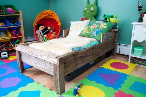 Custom Made Toddler Bed - Reclaimed Wood