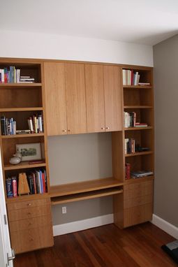 Custom Cherry Bookcase And Desk by Yeager Woodworking 