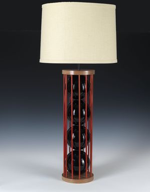Custom Made Steel 12 Table Lamp