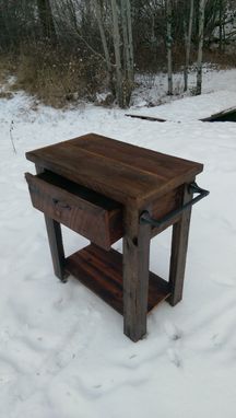 Custom Made Barnwood Kitchen Cart