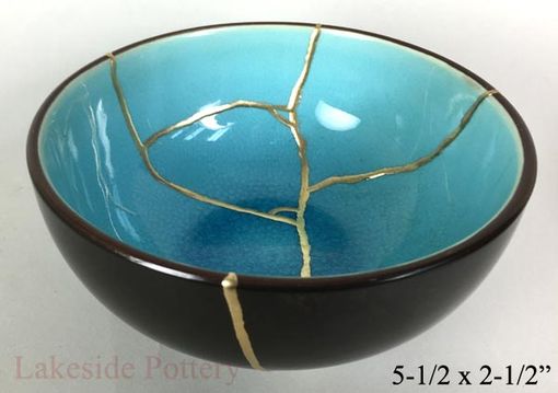 Turquoise Kintsugi Bowl