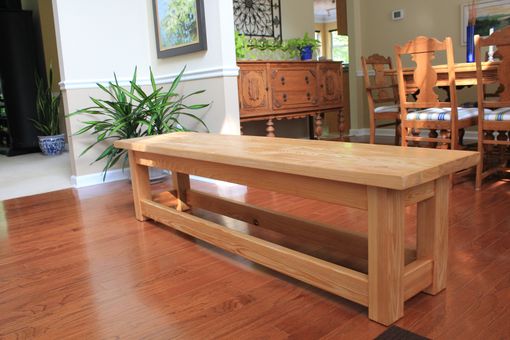 Custom Made Cypress Outdoor Or Dining Room Bench