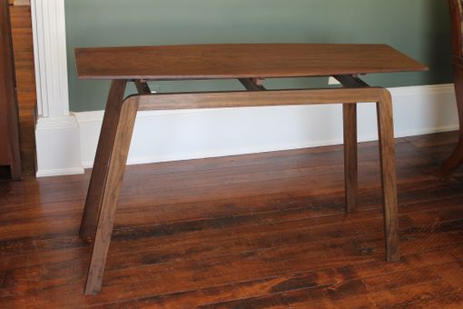 Custom Made Mid-Century Influenced Solid Walnut Table