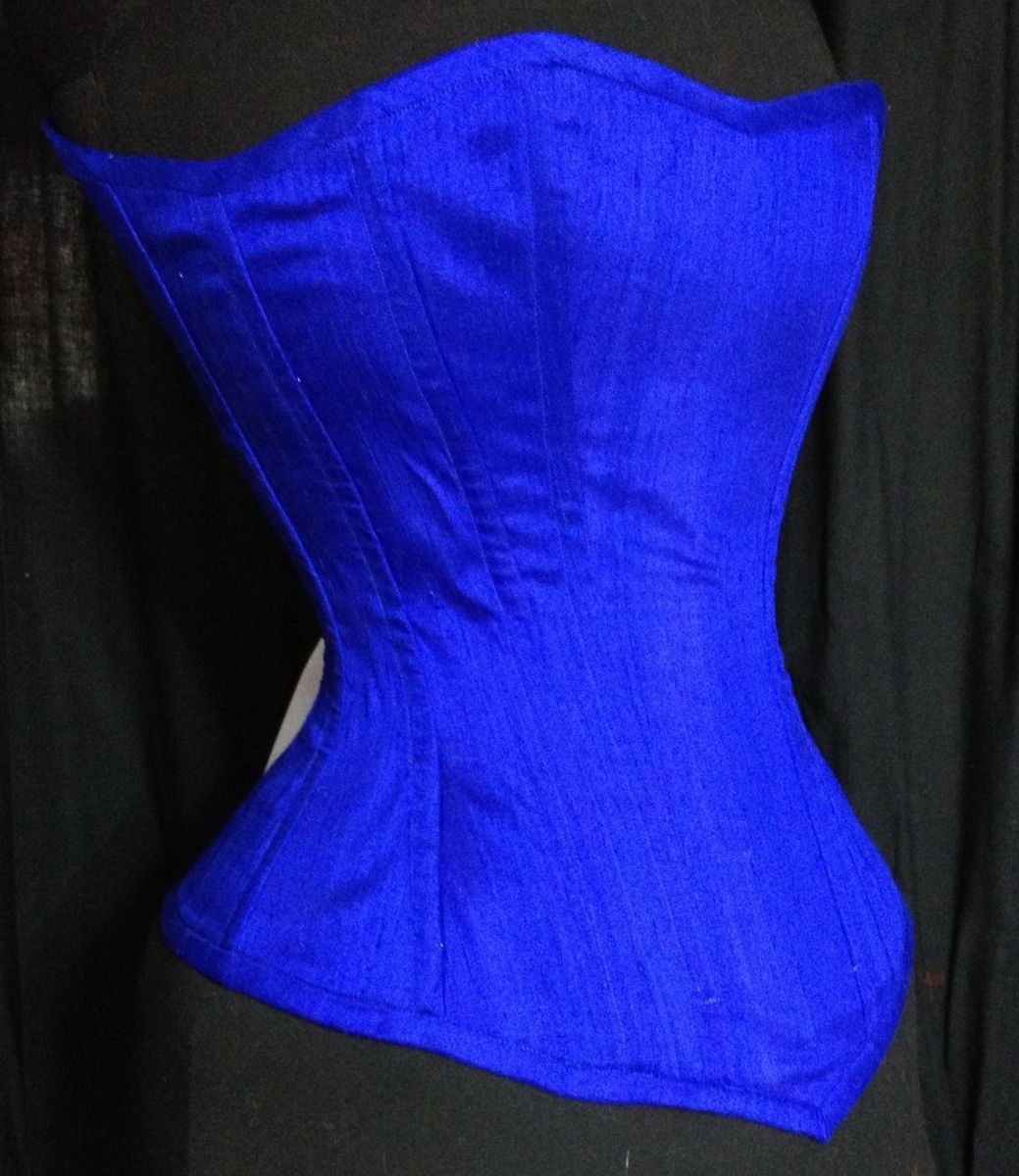 Handmade Something Blue Corset by Tailor of Two Cities