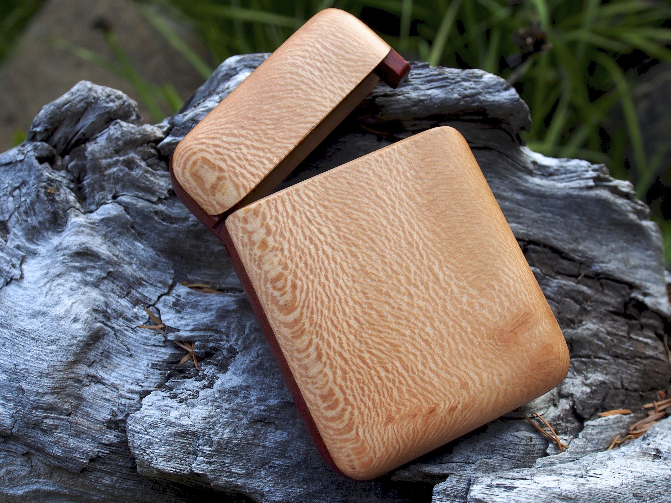 Buy Custom Made Wood Wallet And Business Card Holder, made to order