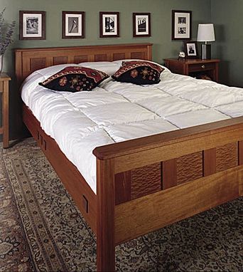 Custom Made Mahogany And Sapele Bedroom Furniture