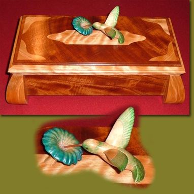 Custom Made Hummingbird Keepsake Box