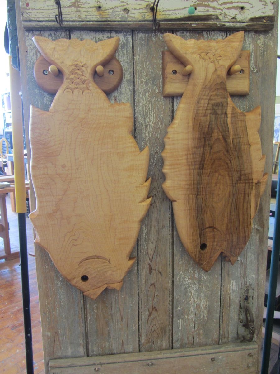 Hand Crafted Hand Carved Hanging Fish Cutting Board. by Cannsworks