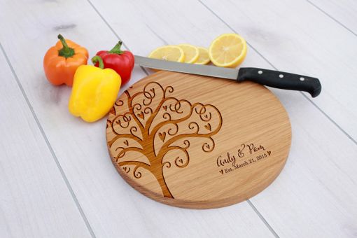 Custom Made Personalized Cutting Board, Engraved Cutting Board, Custom Wedding Gift – Cbr-Wo-Andy&Pam