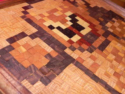 Custom Made Wood Man 8 Bit  Mosaic (Mega Man Villain)
