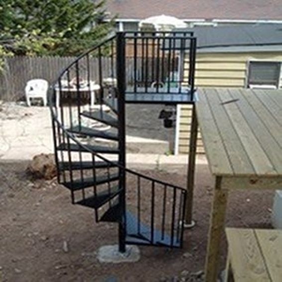 Custom Exterior Spiral Staircase & Installation Included by Wrought ...