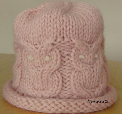 Custom Made Owl Hat - Hand Knitted Owl Hat -