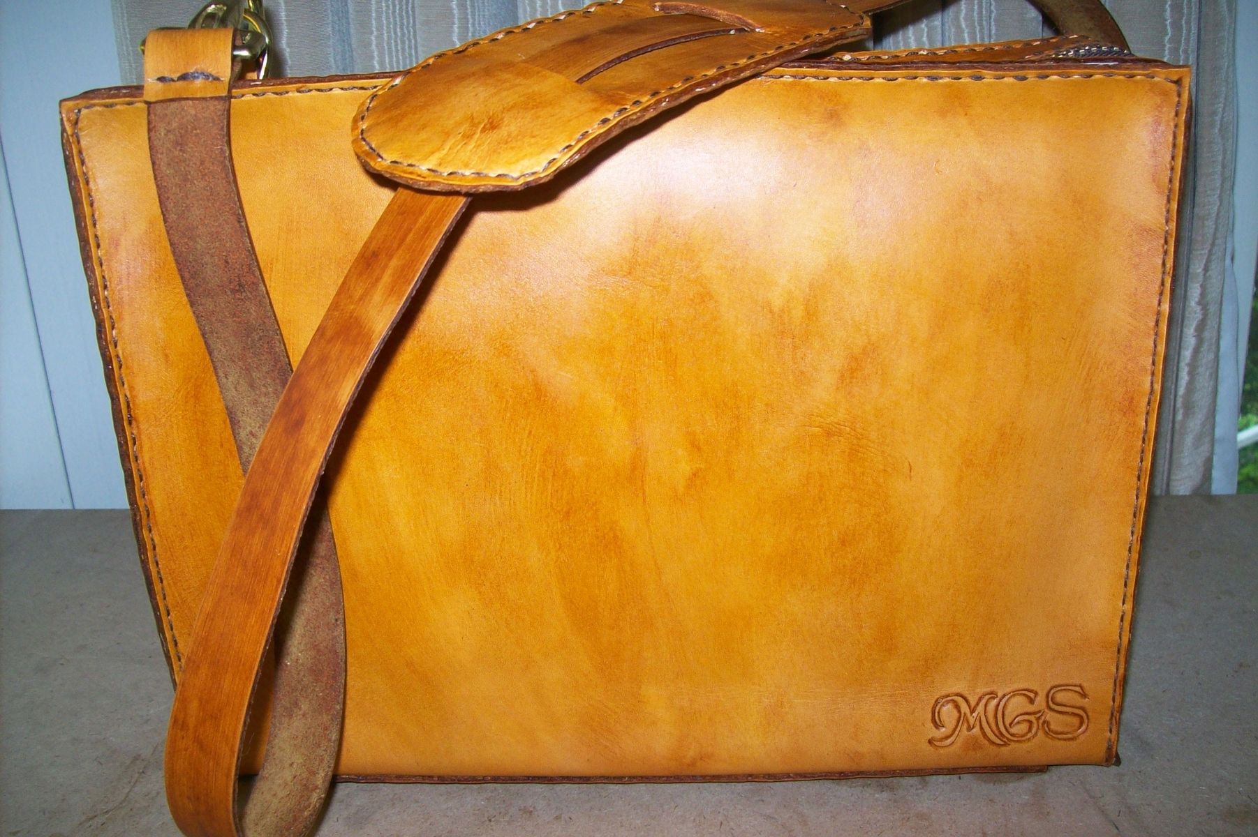 Custom Leather Laptop Bag For Macair 11 by Kerry&#39;s Custom Leather | 0