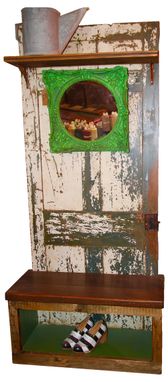 Custom Made Reclaimed Vintage Door Seat