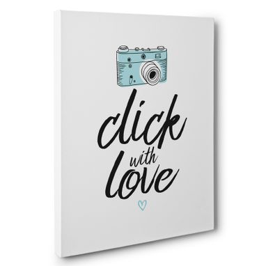 Custom Made Click With Love Canvas Wall Art