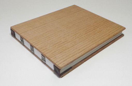 Custom Made Hand-Made Journal, Diary, Sketchbok, Bound In Wood And Leather.