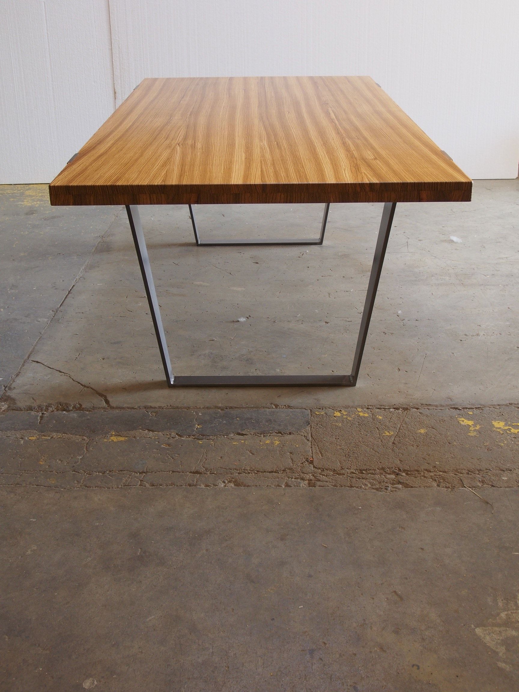 Custom Made Zebrawood Dine Table by Perfect45Degree