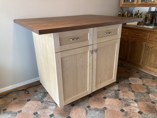 Custom Made Rolling Kitchen Island