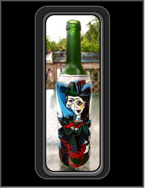Custom Made Wife Gift, Husband Gift,Anniversary Gift,Artist Gift,Edvard Munch, The Scream,  Wine Art, Art