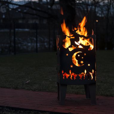 Custom Made Witch Solid Steel Wood Burning Fire Pit