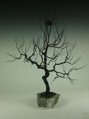 Custom Made Nesting Wire Bonsai Tree Sculpture