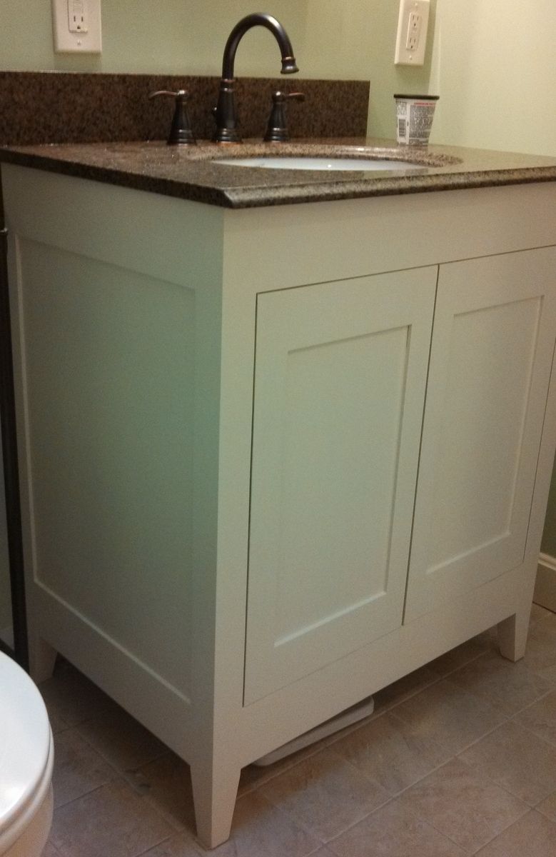 Custom Made Bathroom Vanity Base by Littlefield Fine Woodworking
