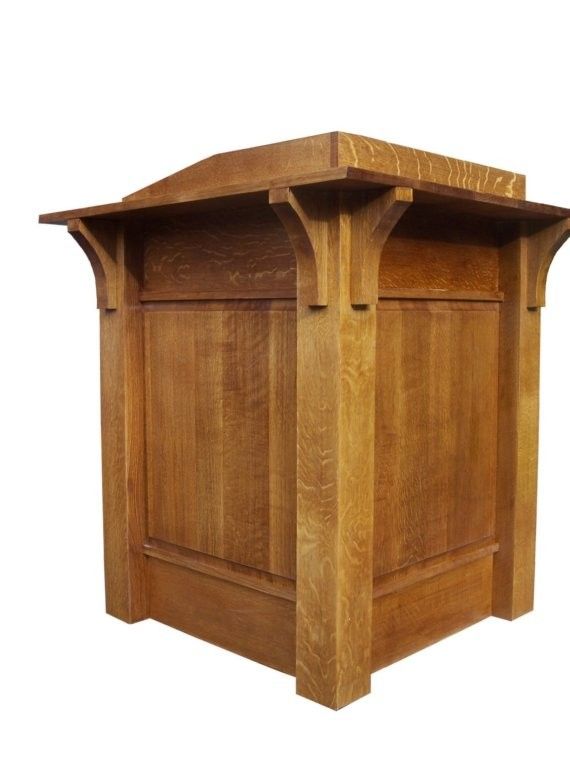 Hand Crafted Mission Style Lectern by New Mission Workshop | CustomMade.com