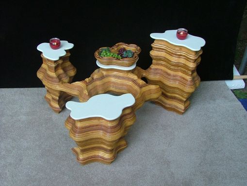 Custom Made 3 Islands Occasional Table