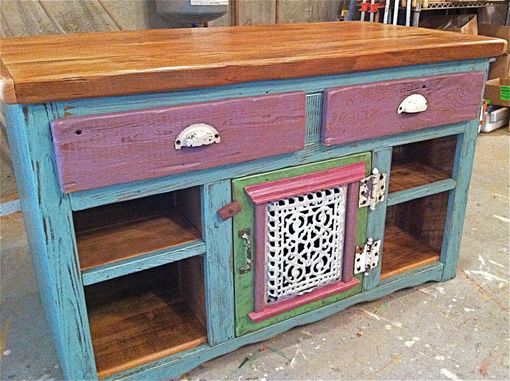 Custom Made Double Nightstand W/ Book Shelves  For Children's Room