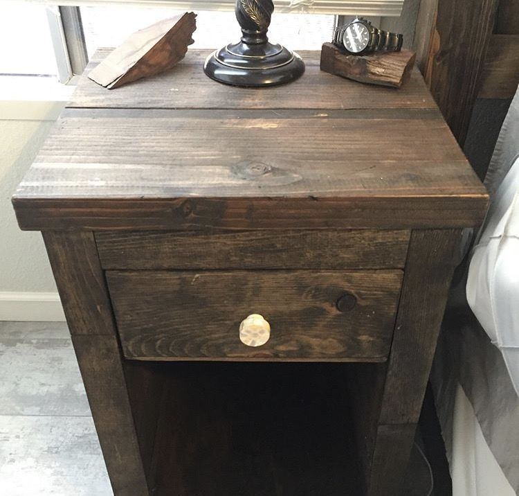 Hand Made Concealed Weapon Nightstand by Skipper's Woodworks