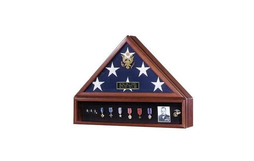 Custom Made Presidential Flag Case And Medal Display Case