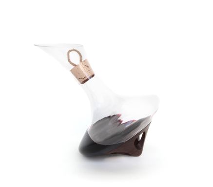 Custom Made Swoon Glass Revolving Wine Decanter