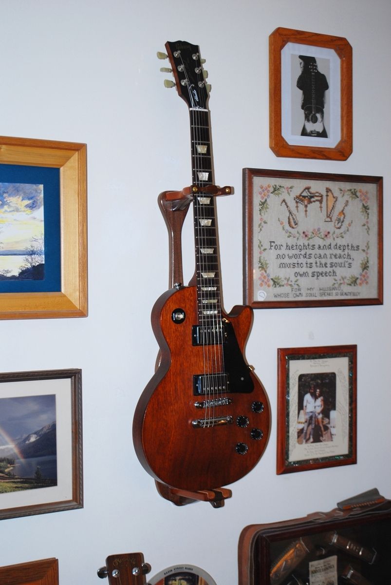 Buy Handmade Wall Guitar Stand, made to order from South Mountain