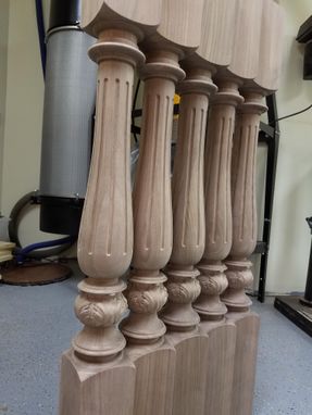Custom Made Stair Wood Post