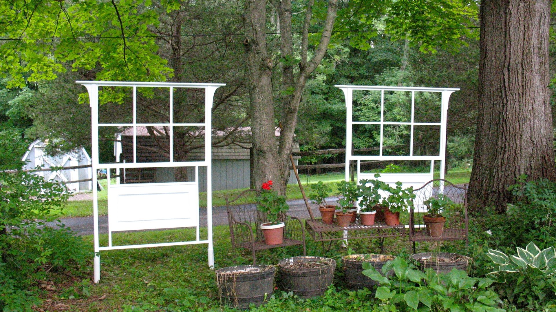 Custom Made Colonial Trellis With Panel by White Dove Woodworking Llc