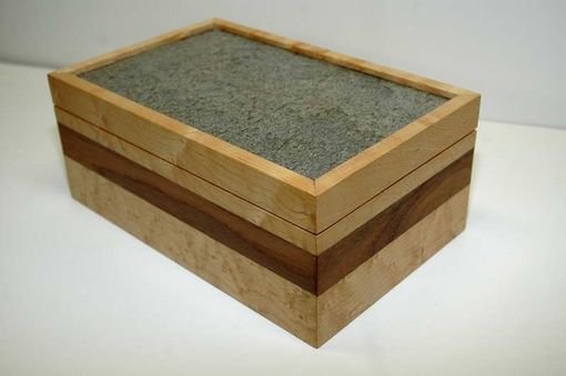 Custom Made Maple Box With Stone Insert