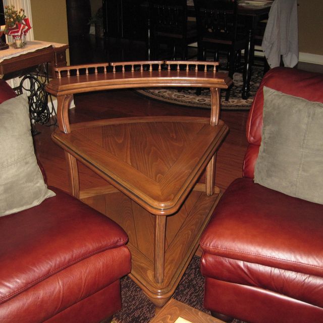 Hand Crafted Triangle End Table By Alpha Woodcrafting Custommade Com