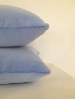 Custom Made Periwinkle Velvet Pillow Cover