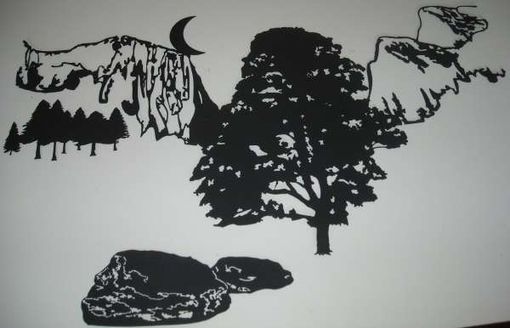 Custom Made Boulder Silhouette Metal Wall Art Sculpture