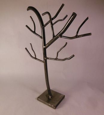 Custom Made Oak Tree Metal Sculpture / Stand