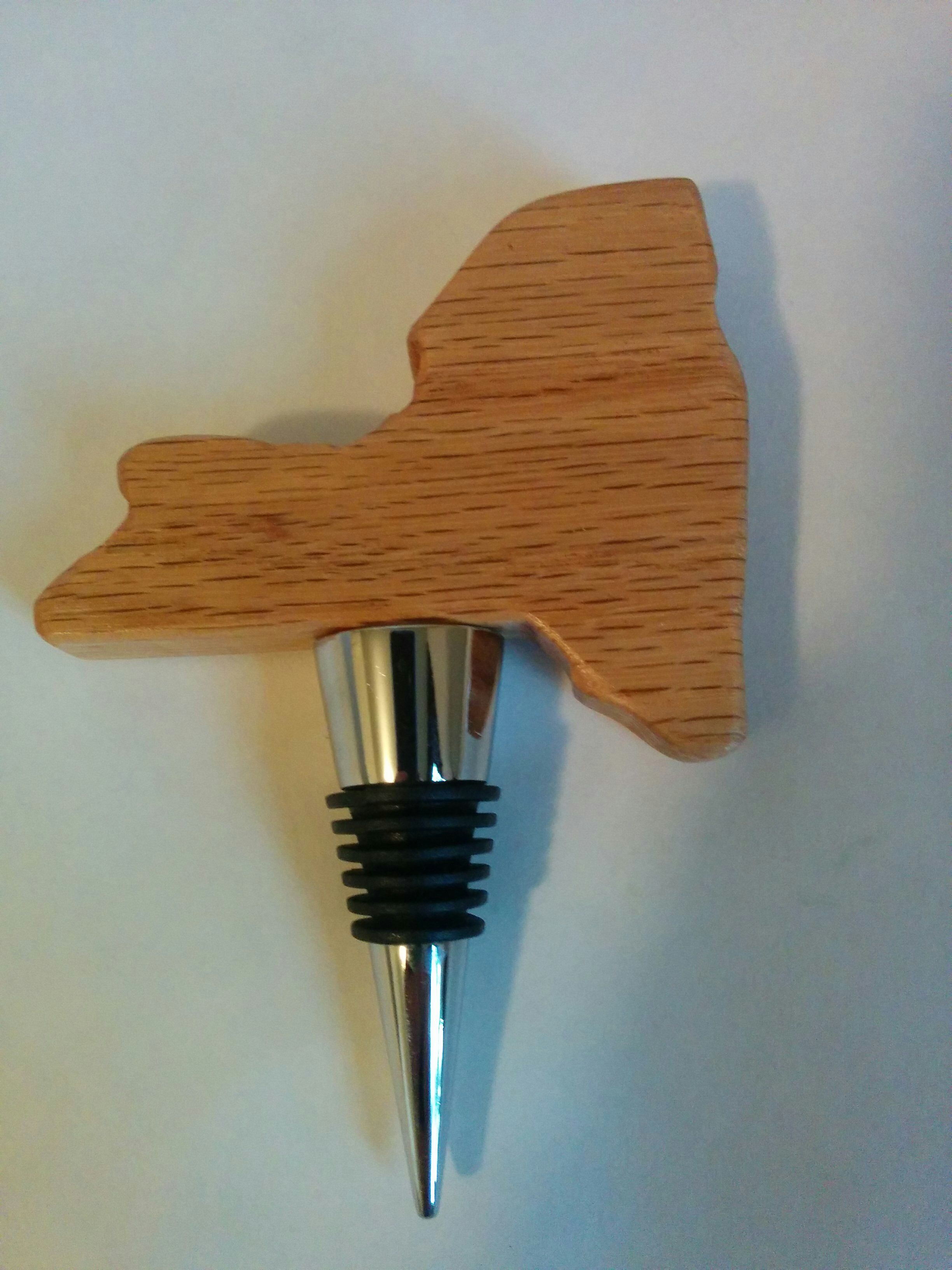 Handmade State Bottle Stoppers by John's Custom Woods