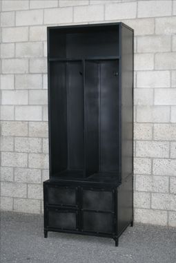 Custom Made Mudroom Locker, Vintage/Modern Industrial Style, Reclaimed Wood Available.