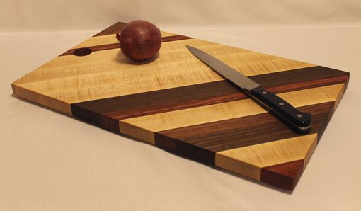 Custom Made Cutting Board Of Four Woods