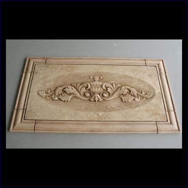Custom Made Custom Relief Carved Natural Stone Panels