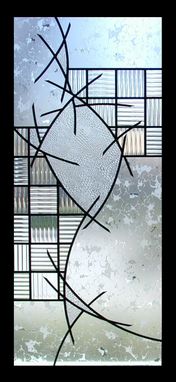 Custom Made Colorless Stained Glass With No Bevels