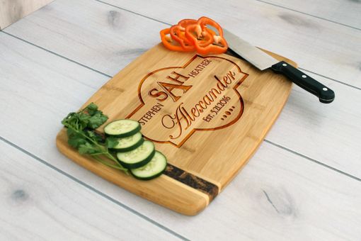Custom Made Personalized Cutting Board, Engraved Cutting Board, Custom Wedding Gift – Cb-Bamm-Alexander