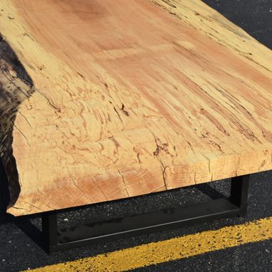 Custom Made Spalted Maple Single Slab Table