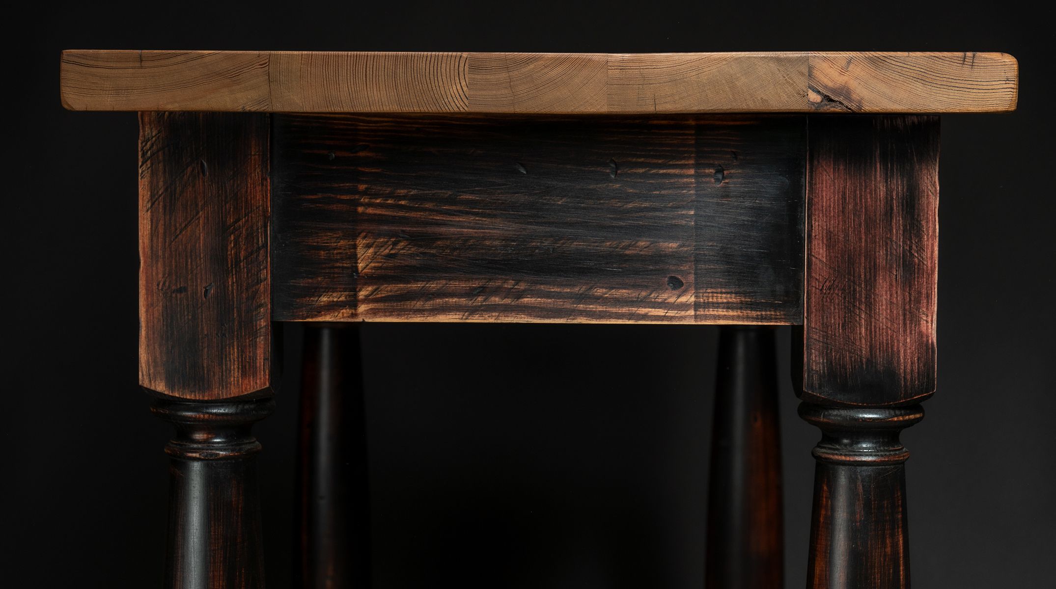 Hand Crafted Reclaimed Wood Kitchen Island by Dovetails and Stitches