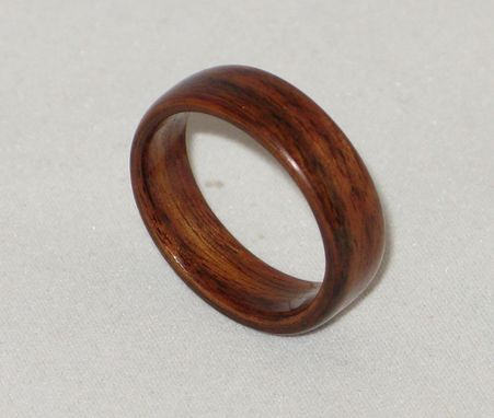 Custom Made Santos Rosewood Bentwood Ring-Handmade Wooden Ring